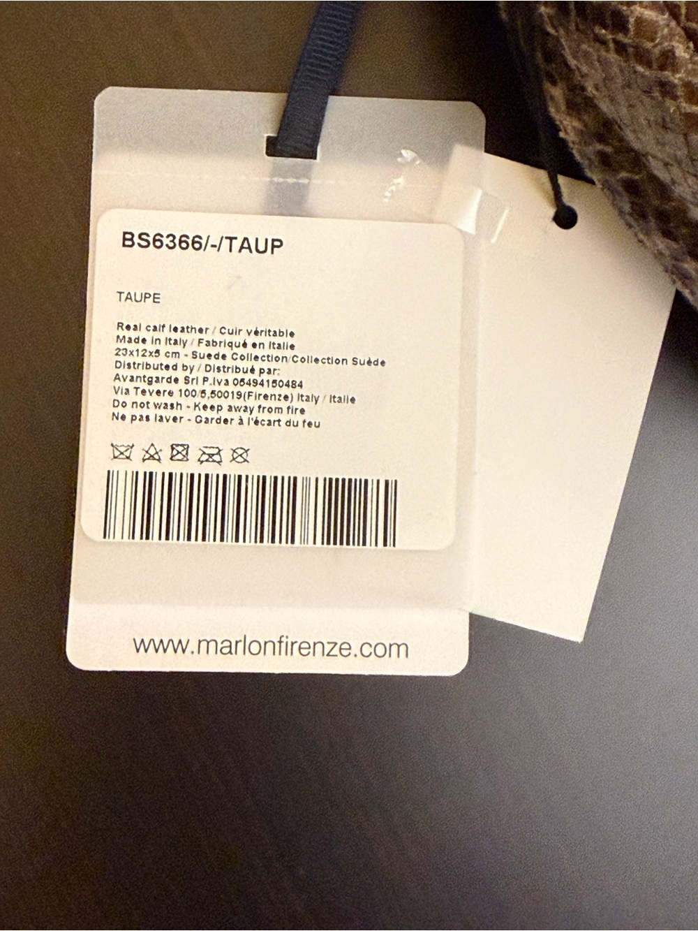 Marlon Made in Italy Genuine Leather Snake-Print Shoulder/Crossbody Purse NWT - Picture 4 of 10